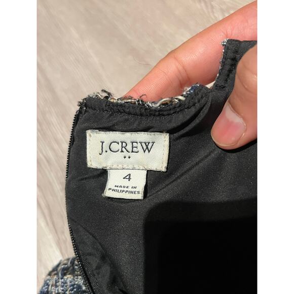 J.Crew - Tweed shift dress / 4 / blue - Picture 6 of 9